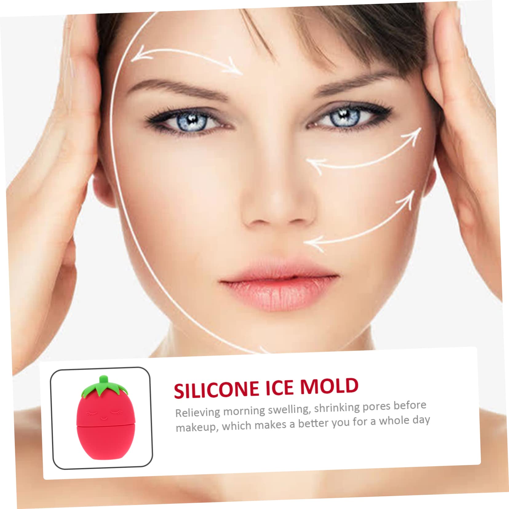 MAGICLULU 4 Stücke Erfrischende Gesichts Ice Roller Für Gesicht Silikon Ice Roller Hautpflege Eye Roller