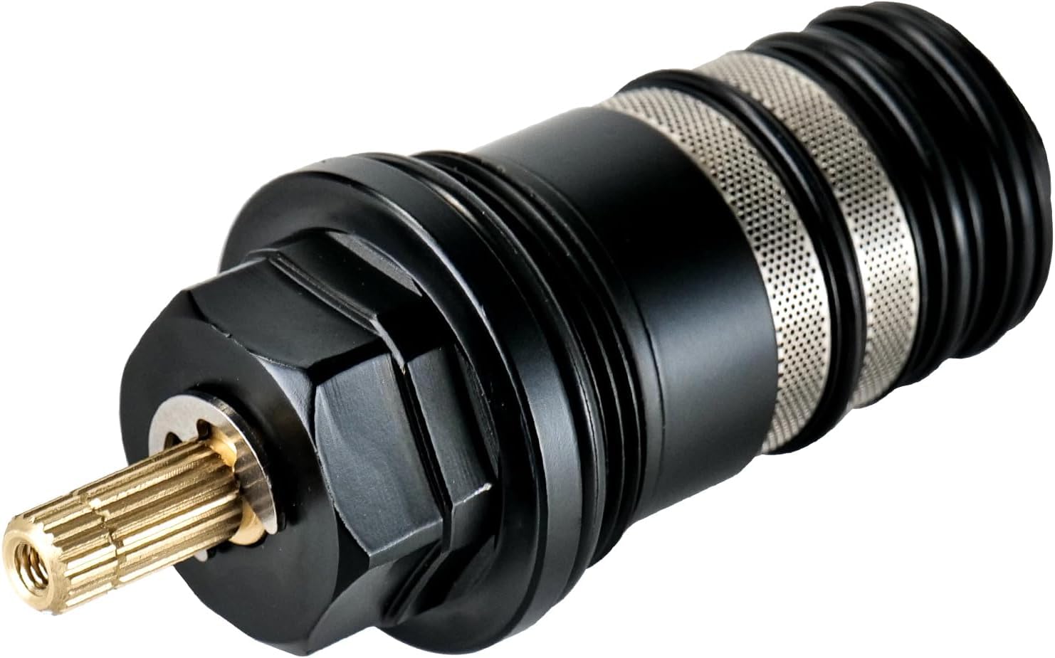 94282000 Unità di controllo della temperatura, compatibile con docce Hansgrohe Ecostat e riempitivi termostatici a 2 e 3 fori, 3/4 pollici con fusto in ottone e verniciatura galvanizzata avanzata