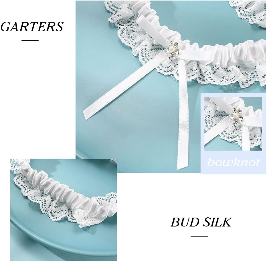 Wedding Garter White Garters for Bride Bridal Lace Garter for Women