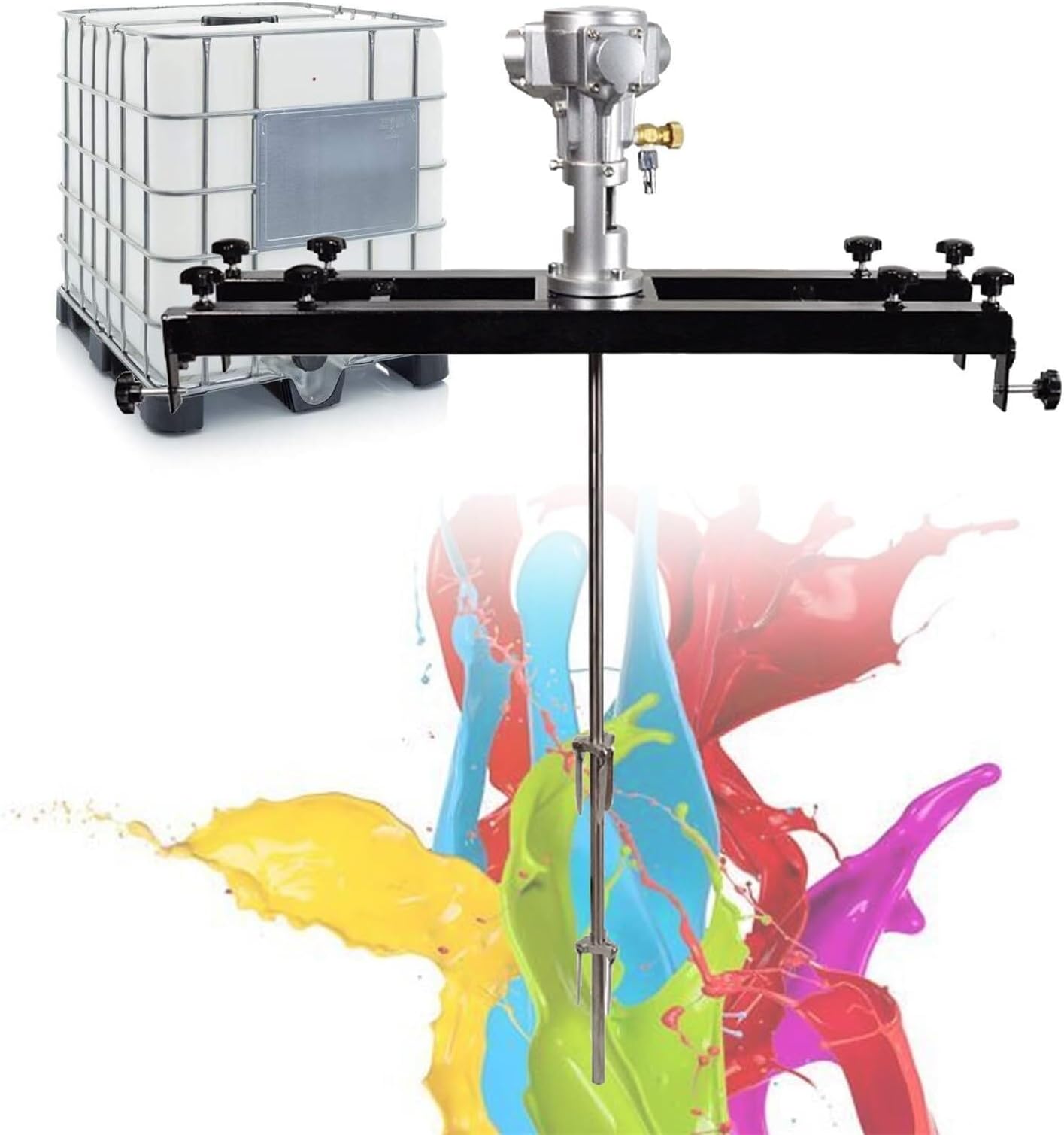 Pneumatic Tank Mixing Machine with Adjustable Bracket, Efficient Air Agitator for Homogeneous Mixing of Liquids and Powders in Industrial and DIY Projects