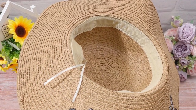Sureio 6 piezas sombrero de playa para mujer verano miniatura 7