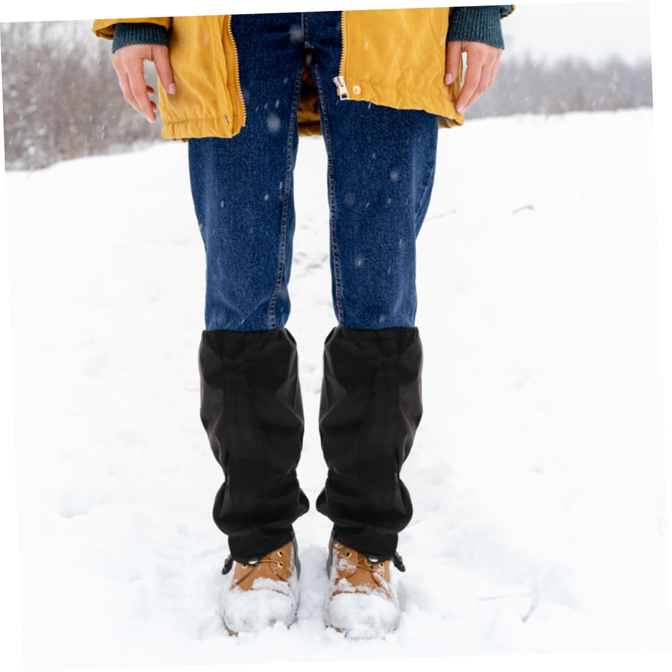Kisangel Ghette Regolabili per Outdoor Impermeabili E Resistenti per Neve E Protezione per E Scarpe Adatte per Escursioni E attività 2