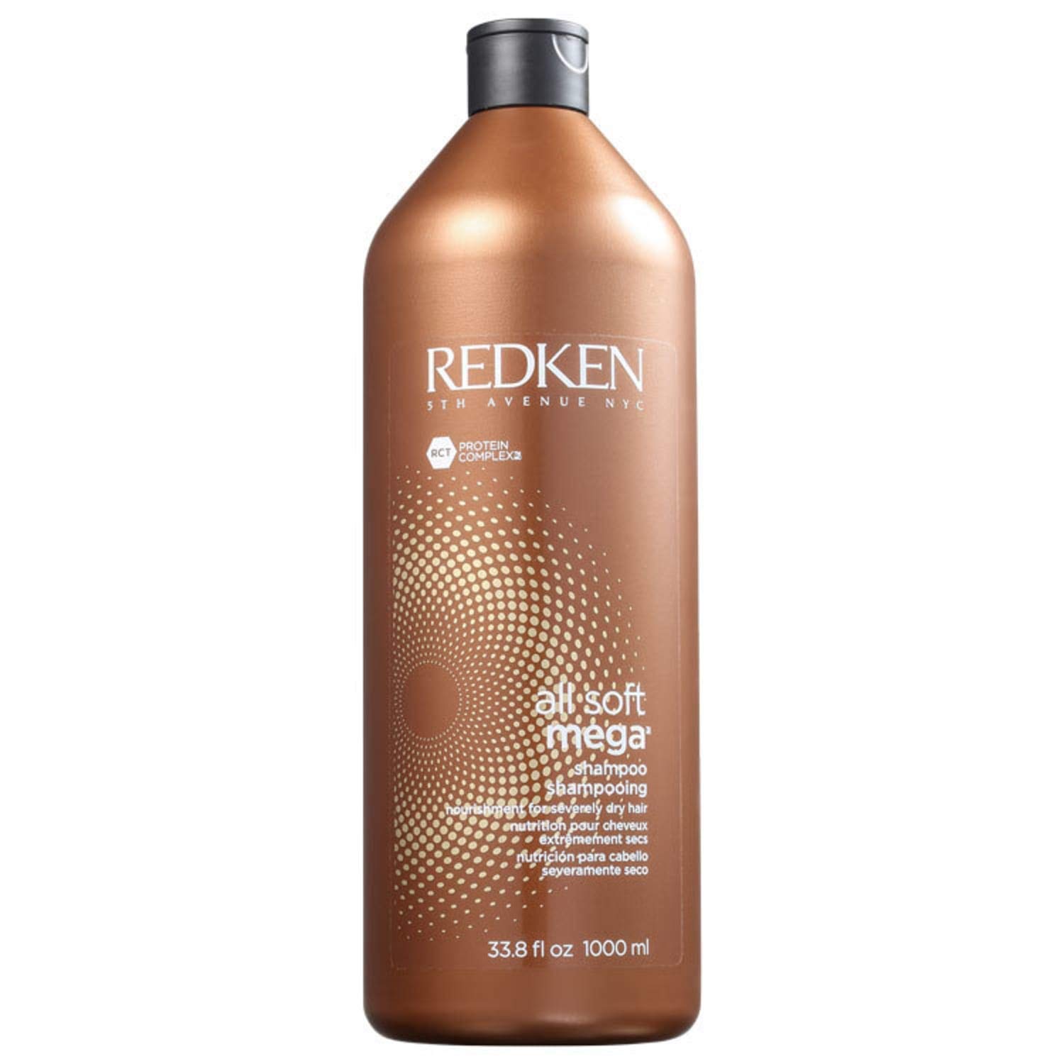 Redken All Soft Mega Shampoo | For Extremely Dry Hair | Moisturizes & Hydrates Severely Dry Hair | With Aloe Vera | 33.8 Fl Oz (Pack of 1)