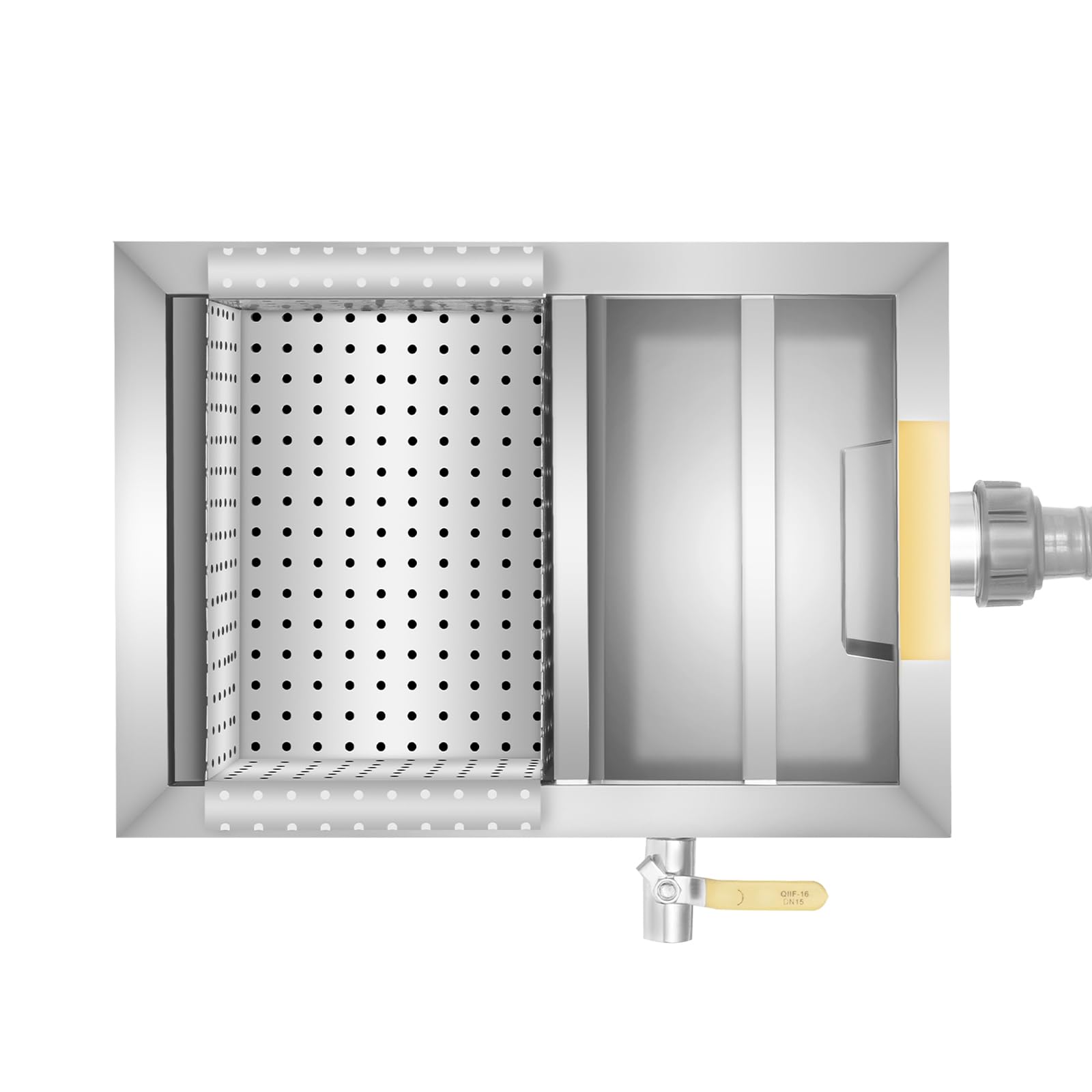 Separatore Olio Acqua EParatore Di Grasso In Acciaio Inox Filtrazione Ad Alta Efficienza Trattamento di Oli Minerali, Oli Animali