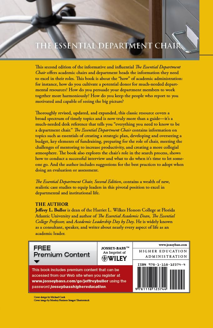 The Essential Department Chair: A Comprehensive Desk Reference (Jossey-Bass Resources for Department Chairs)