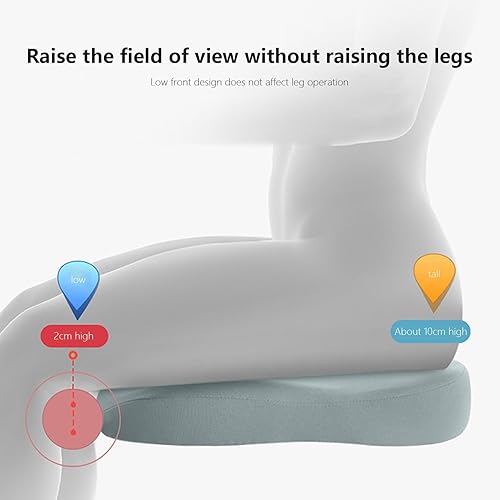 Miniatura 3 de Cojines para silla de oficina, almohada a tope para automóvil sentado durante mucho tiempo, cojín de asiento de alivio de presión en silla de
