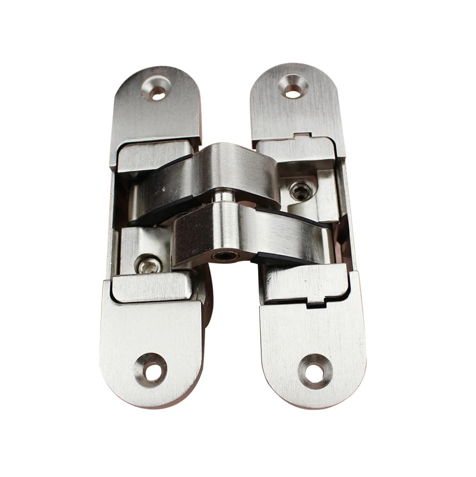 YMUGUEGH 180 Concealed Swing Hinge 95X23MM Zinc alloy Wooden Inset Adjustable Cross Hidden Mounting Hinge(RCH-09 RIGHT)