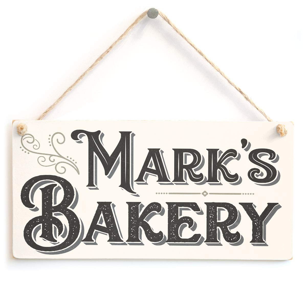Personalised Kitchen Bakery Sign - Unique Vintage Look Baking Gift Plaque