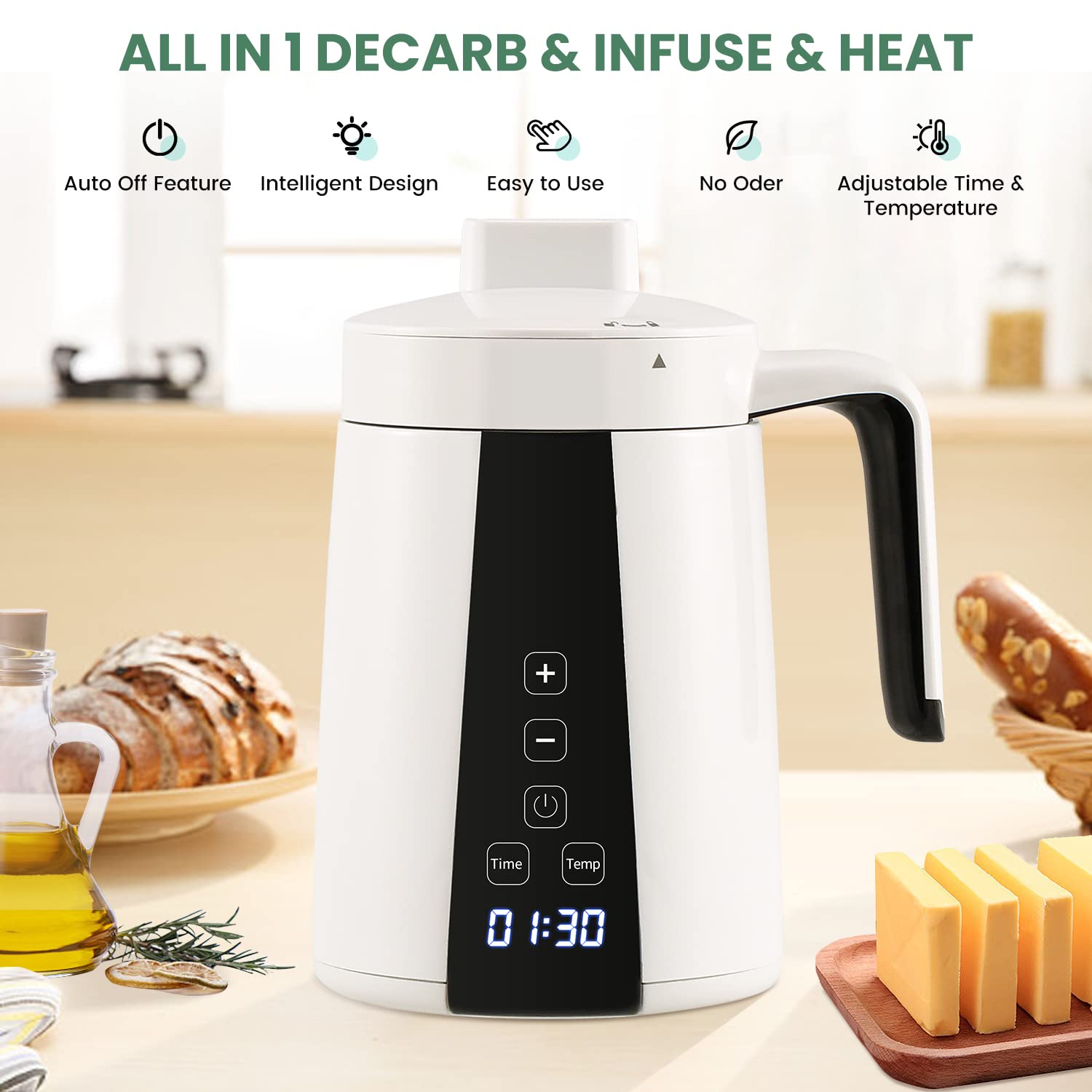Huanyu Decarboxylator Kräuteröl-Infusionsmaschine Kräuterbutter-Maschine Kräuter-Decarboxylator Infusor
