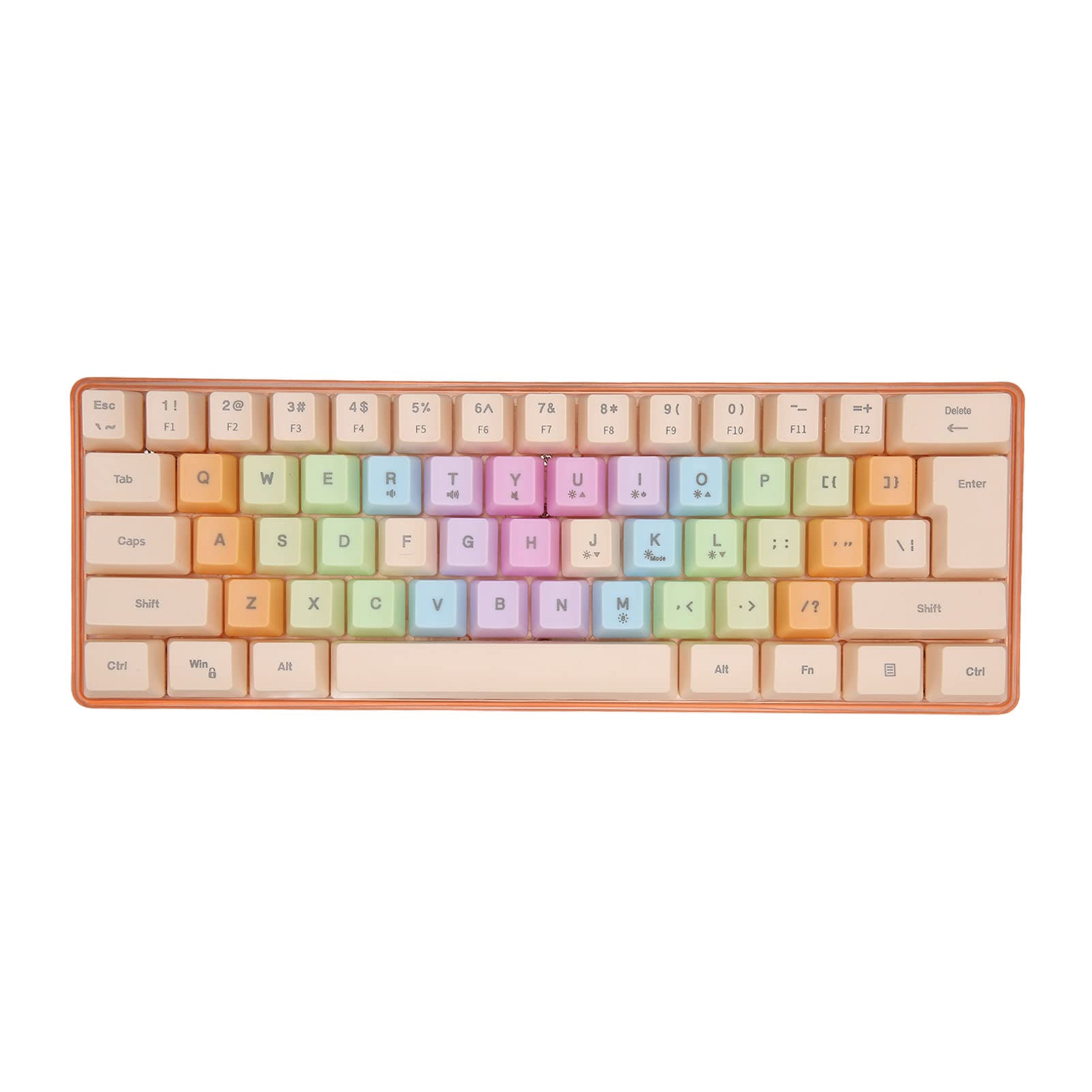 Amazon.co.jp: 61 キー メカニカル キーボード、カラフルなキーボード