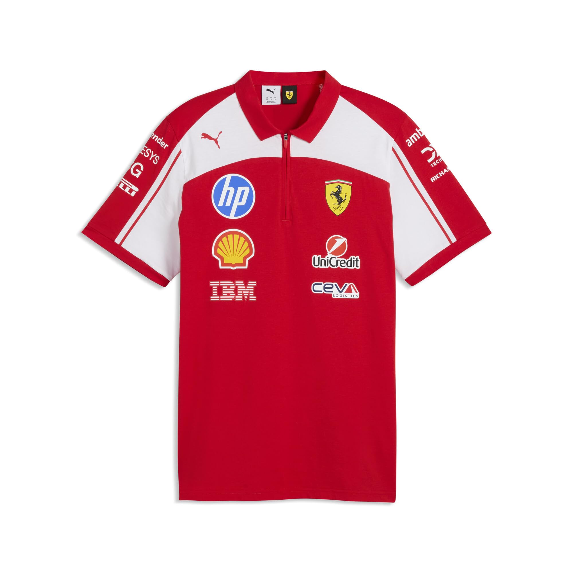 Ferrari Unisex Rosso Replica 2026 Polo Shirt Puma For Scuderia Hp - Polos S
