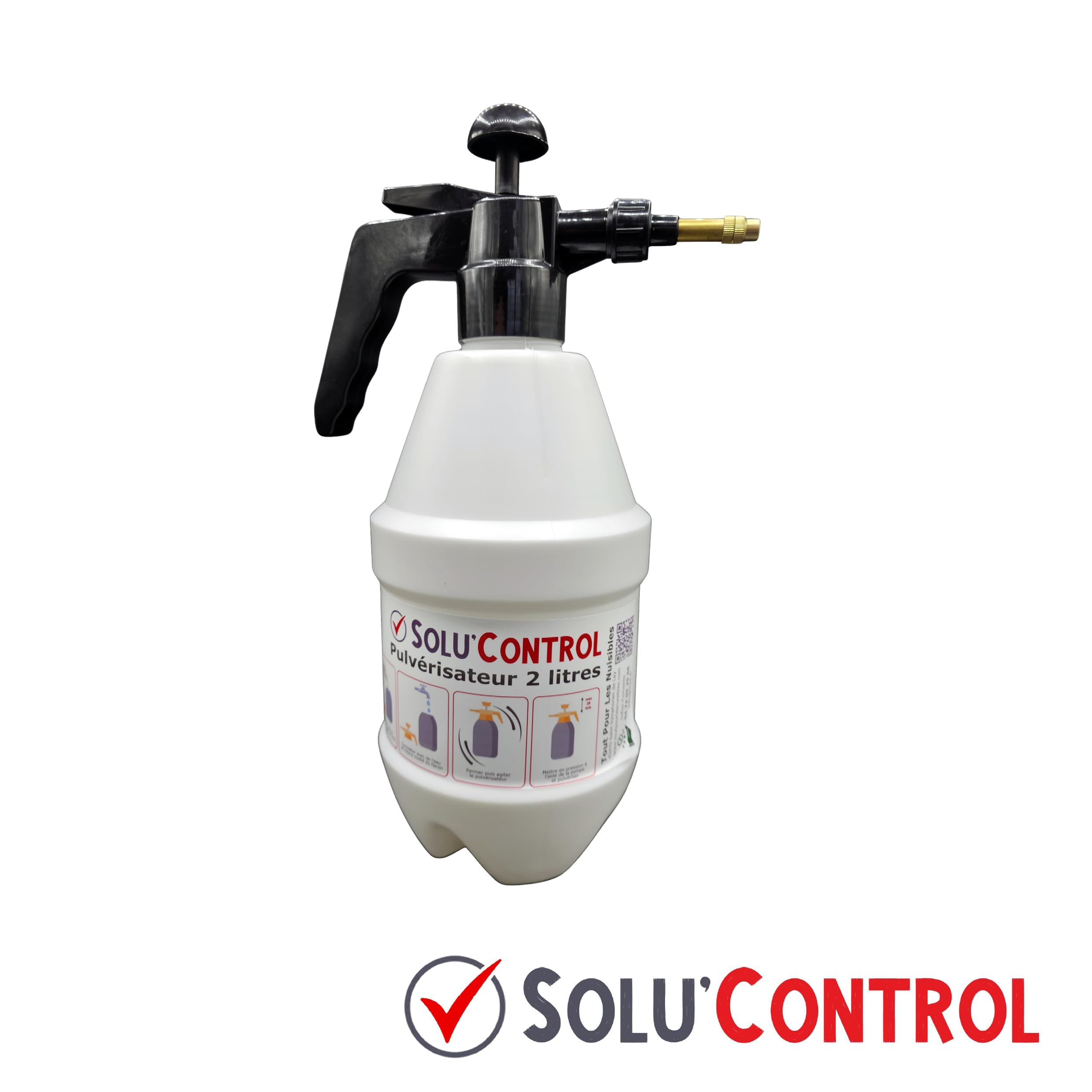 HALTE AUX INSECTES - Kit complet : Insecticide Concentré pour 5 LITRES - Volants et rampants - avec régulateur de croissance S-Methopren - EMULSPHRINE EW++S 250 ml + Pulvérisateur de 2L