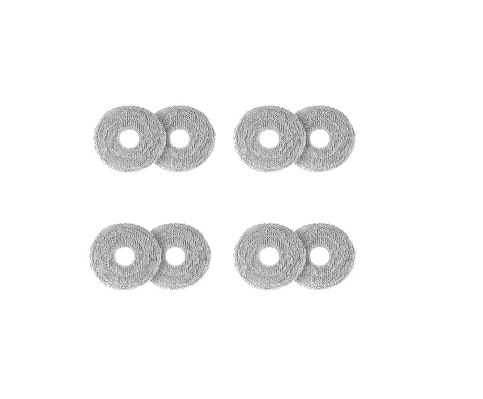 Eezii 8Pcs Mop Pad Accessories,Compatible Fordreame， X40 Ultra/L20 Ultra/X50 Ultra/L10s Ultra X30 Pro Mop Pad Accessories(8Pcs)