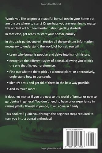 Bonsai Book For Beginners: Learn How To Plant, Grow, And Care For A Bonsai Tree Step By Step #TOP1