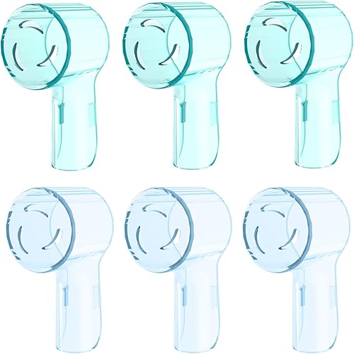 Paquete de 6 fundas para cepillos de dientes a prueba de polvo compatibles con cabezales de repuesto Oral B iO Ultimate Clean Gentle Care y iO