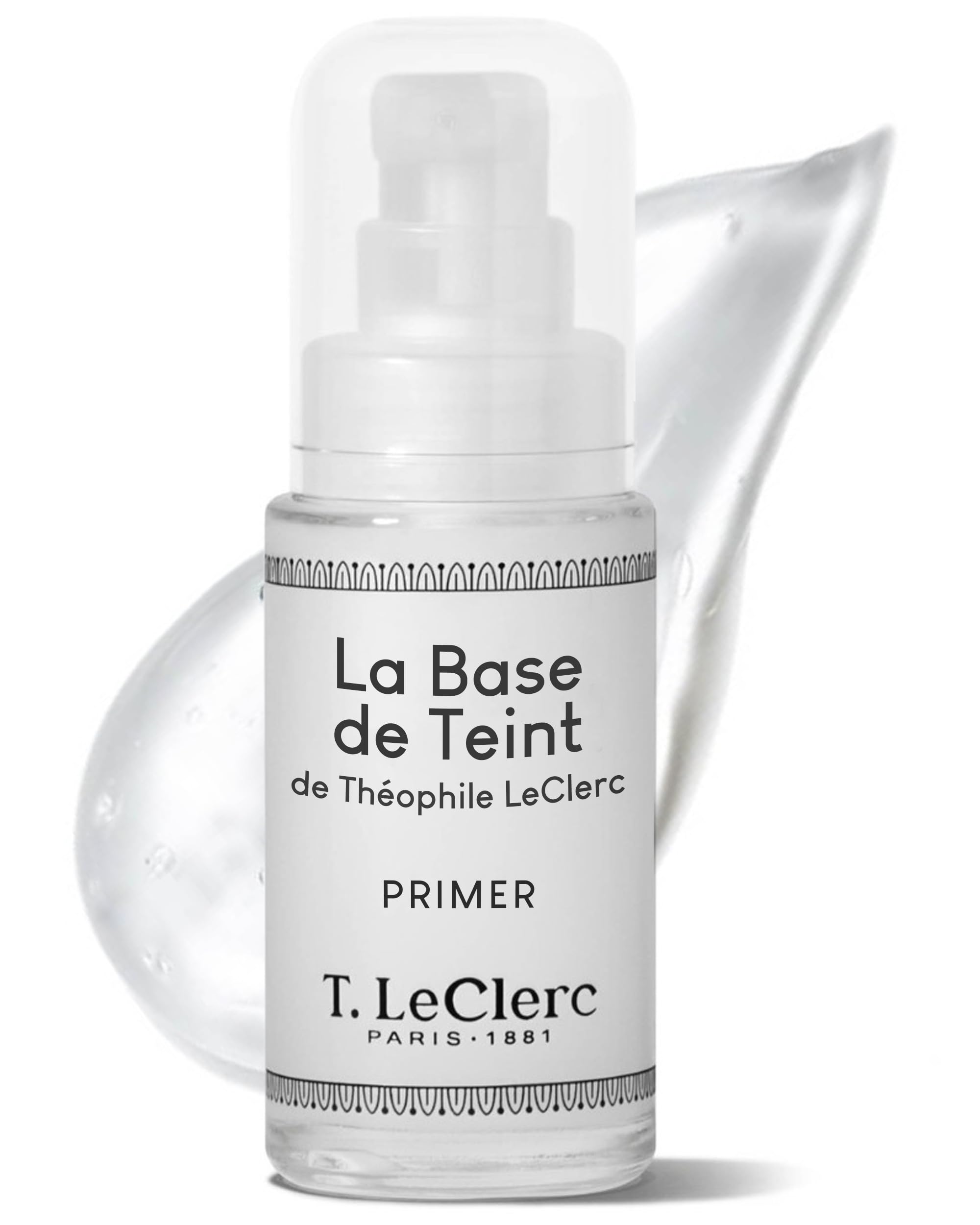 T.​LeClerc Base de Teint Matifiante Longue Tenue 30 ml – Primer - Lisse le grain de peau, floute les pores, sans silicone – Fini mat naturel & hydratation – Tous types de peau - Fabriqué en France