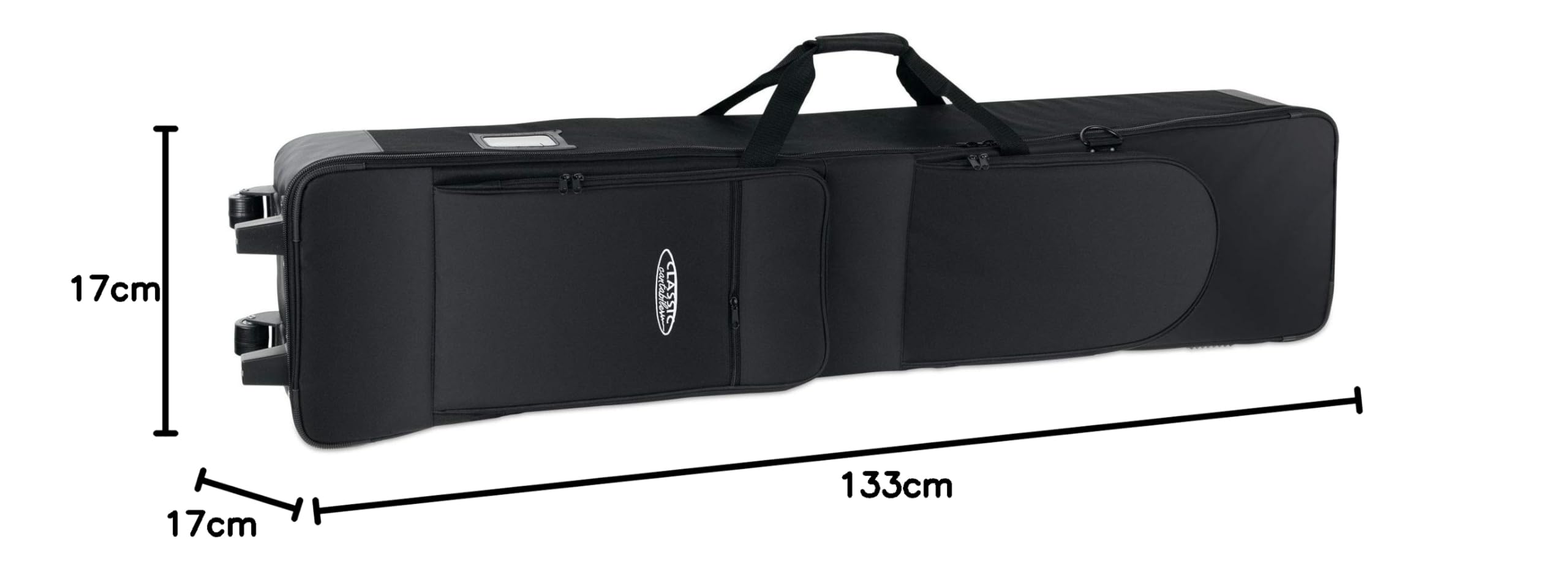 Classic Cantabile Borsa per Tastiera G1, Resistente a strappi e all’acqua | Tessuto di nylon doppio filato e intrecciato, Imbottitura generosa in schiuma, Maniglia con chiusura a strappo, Peso: 4, 4 kg