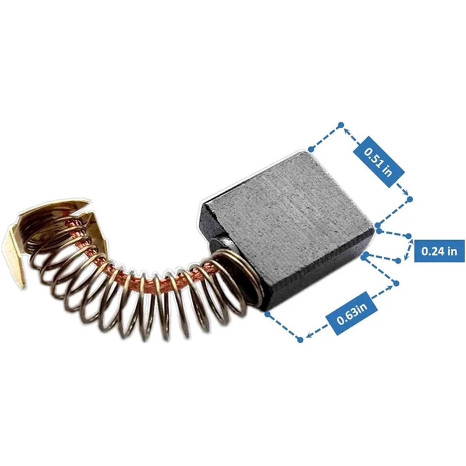 20 paia di spazzole di carbone accessori per utensili elettrici per smerigliatrici angolari smerigliatrici a nastro cesoie di latta martelli rotativi spazzola