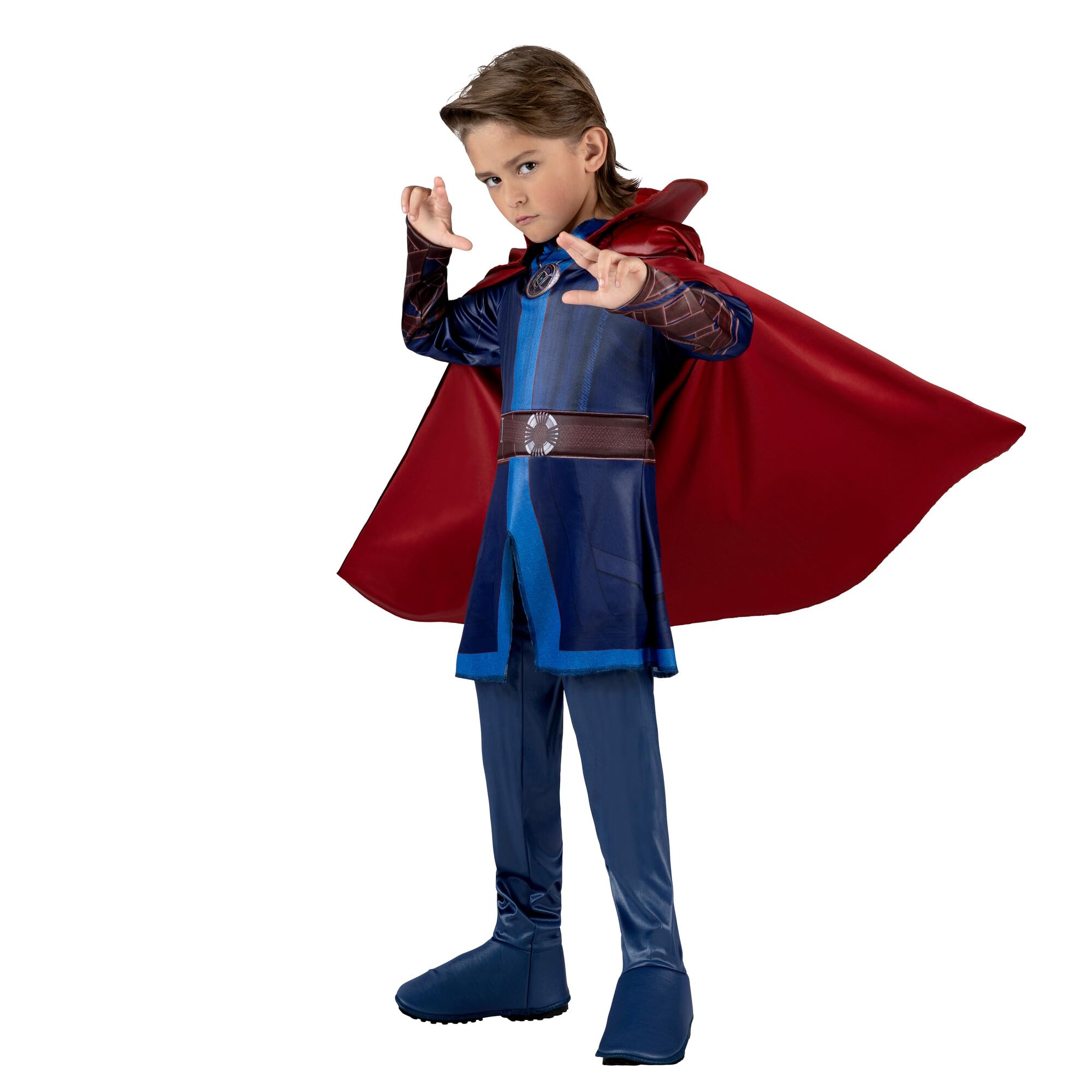 Marvel Doctor Strange oficjalny kostium młodzieżowy - tunika i spodnie plus odpinana warstwa wyściełana, duża, wielokolorowa