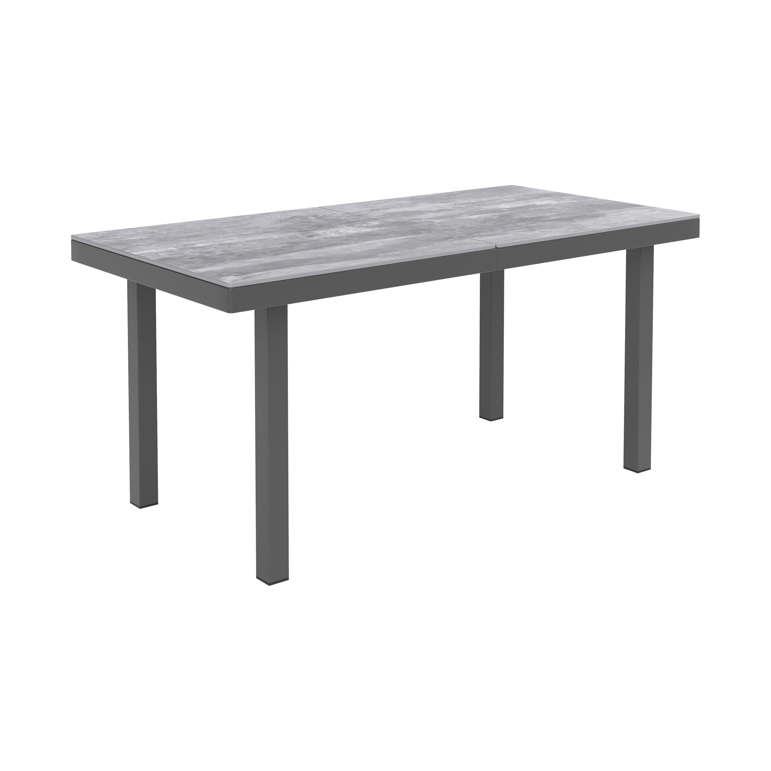 Merax Gartenmöbel Set für 8 Personen, Garten-Essgruppe mit Ecklounge & Bank, 6-Sitzer Ecksofa mit Glastisch 140×70 cm, handgeflochtenes PE-Geflecht, verzinktes Eisen, grau