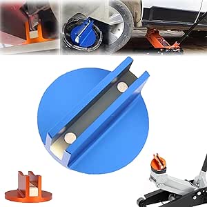MINLIXIN Magnetic Jack Pad Weld Frame Rail Adapter Aluminum Slotted Pinch Weld Jack Pad Magnetic Jack Pad Pinch Weld Jack Pad Slotted Universal Magne