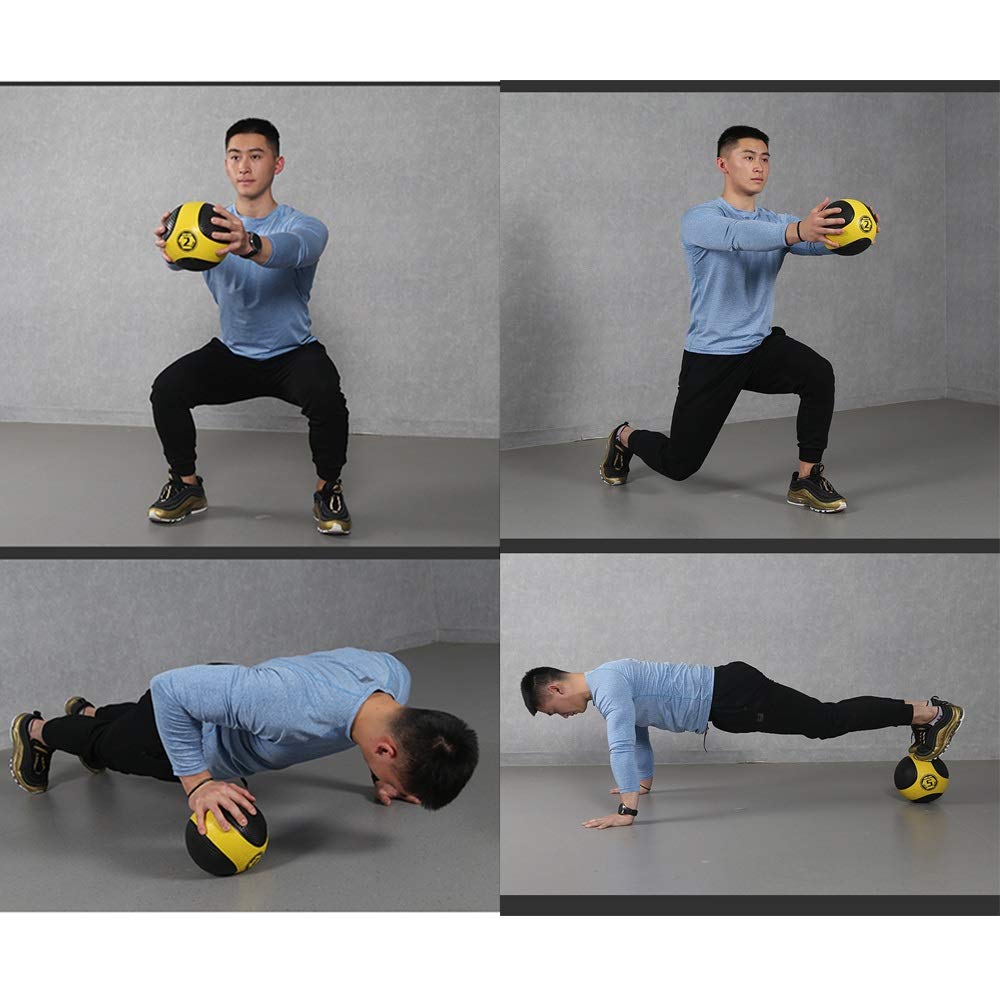 Pelota Medicinal Balón De Medicina para El Hogar, Pelota De Goma, Equilibra Y Estabiliza La Pelota De Entrenamiento, Pelota De Gravedad, 1kg, 2kg, 3kg, 4kg, 5kg, 6kg, 7kg, 8kg, 9kg, 10kg