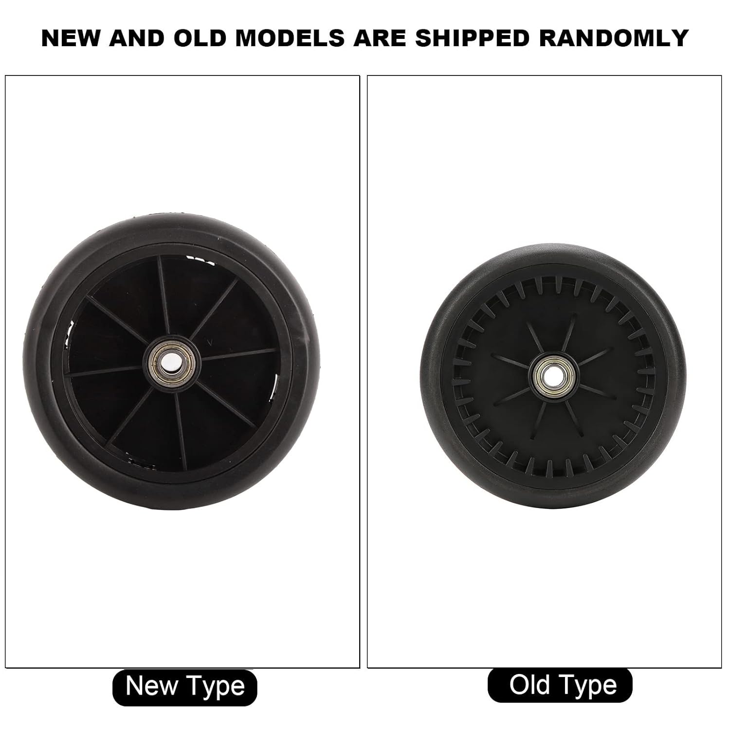 Baby Stroller Rubber Wheel Accessory - Compatible with Most Kids Carriages, Includes Tools (A Pair of Rear Wheels) image 6 of 9 B0DJ8LLPYZ