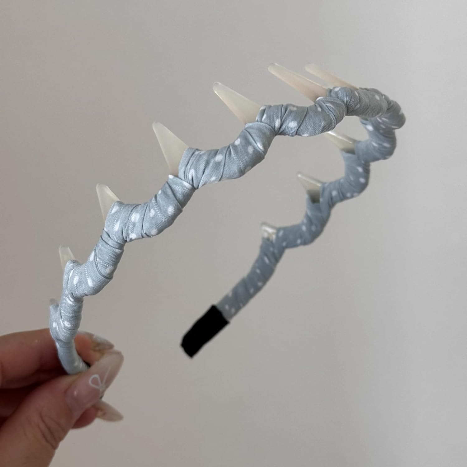 2026 U Shape Fashion Comb Headband, High Cranium Hair Comb for Women, Reversible Korean Hair Bands for Women,Polka dots Headband Gifts for Teen Girls(2PCS,Green+White) - Image 7