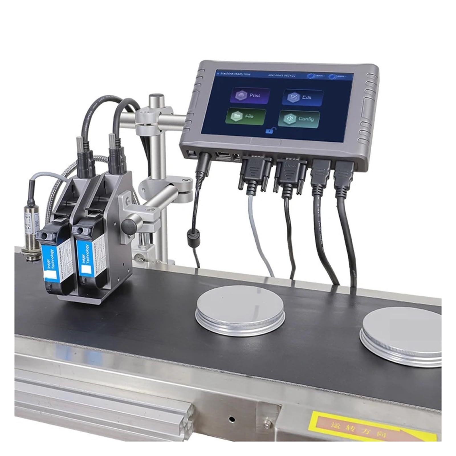 12.7mm Online Inkjet Printer Price Tag Machine Print Character Date QR Code Printing For Plastic Pipe Bottle on Any Surfaces