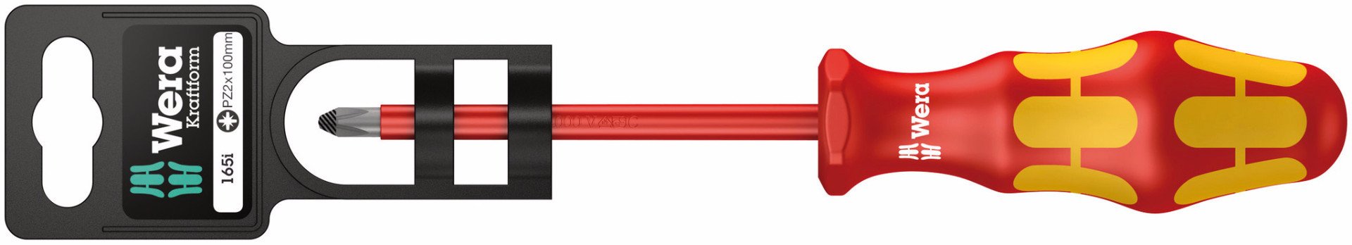 Wera Silver 05100016001 2 X 100 Mm "165I Pz Sb Vde" Insulated Screwdriver For Phillips Screws