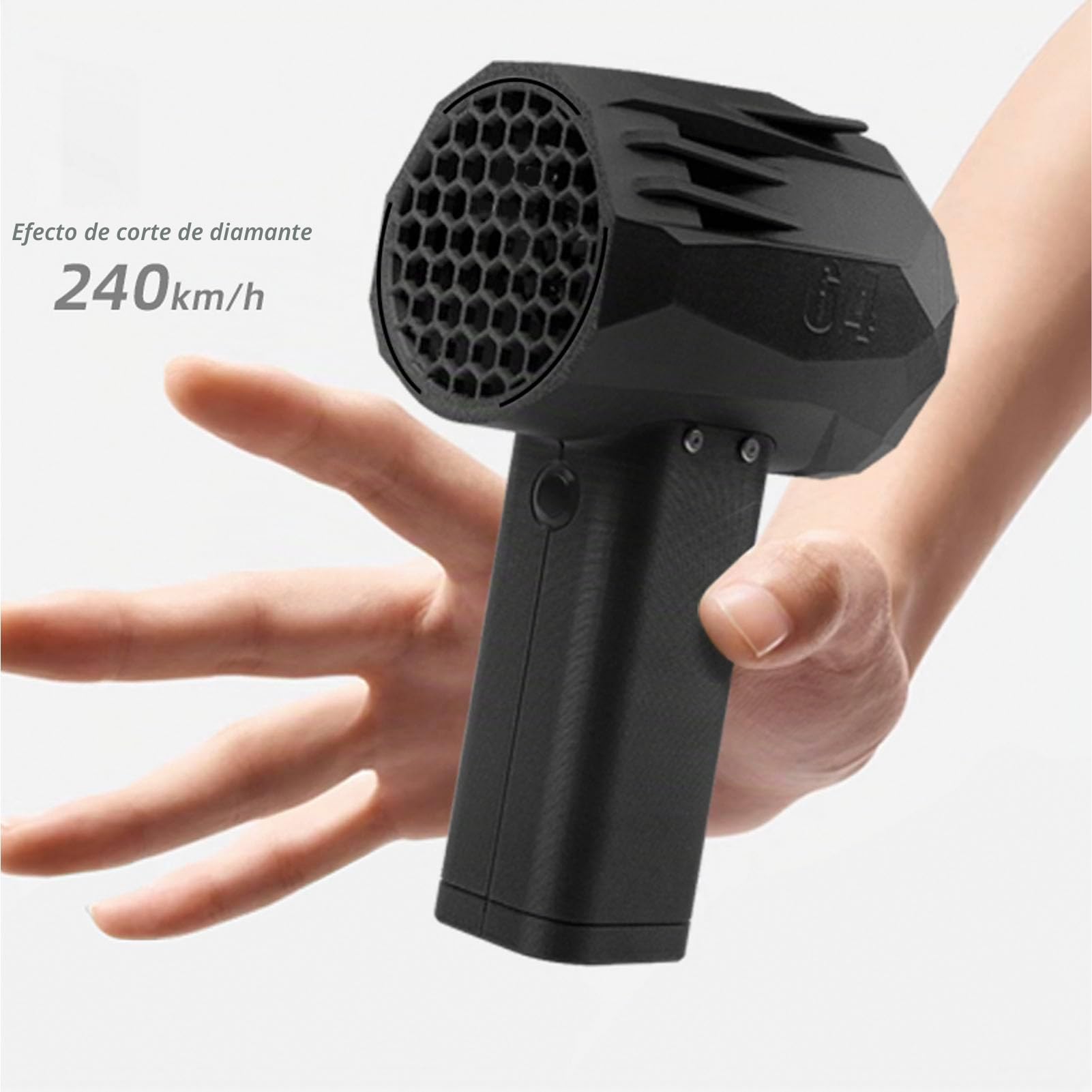 Jet Fan Dry Soplador de velocidad de 240 km/h, potente ventilador, 1400 g de empuje, motor sin escobillas de 64 mm, soplador de nieve portátil para viajes