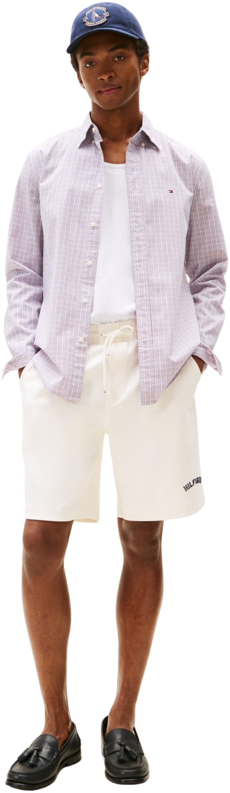 Tommy Hilfiger Camisa Hombre Flex Poplin Small Tartan de algodón