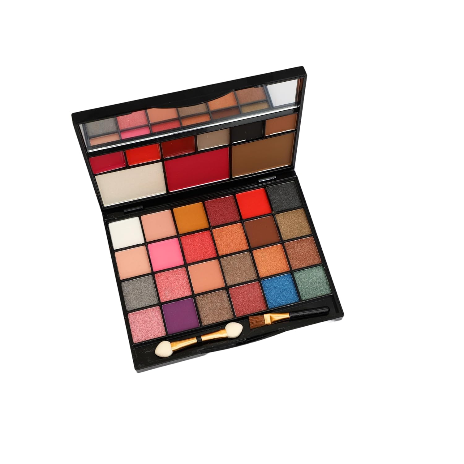 PROTYA All-in-One Makeup Kit with Mirror - Includes 24 Eyeshadow Palette with Brush, 3 Eyebrow Powder, 3 Lip Gloss, 2 Applicator, Blush Contour and Highlighter Palette for Girl & Womens-image-21