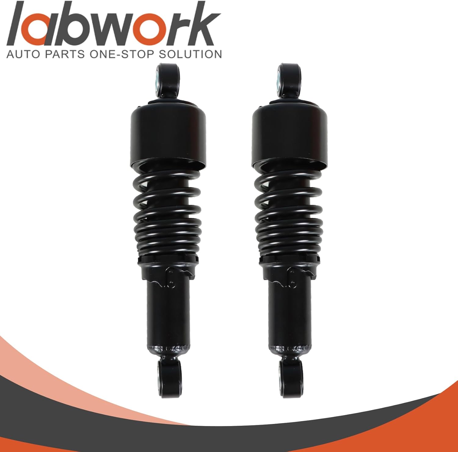 labwork 1Pair 10.5inch 267mm Rear Shocks Replacement for Sportster 883 1200 Black