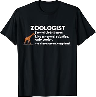 Funny Zoologist Definition Zoology Science Gift T-shirt T-Shirt
