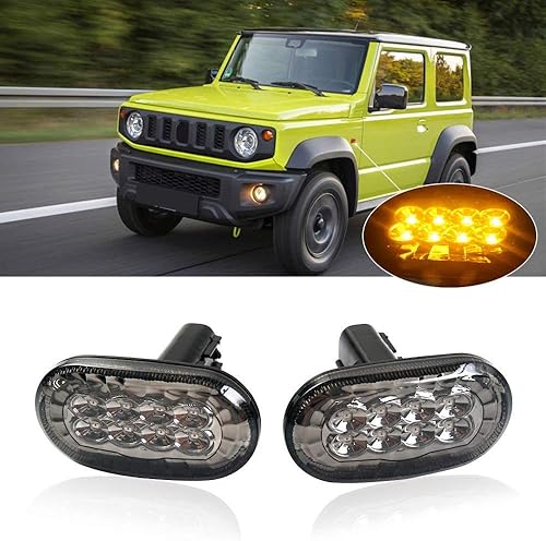 Miniatura 2 de Jimny JB64 JB74 LED faro modificado 24W (12W*2) DC 9-18V luz diurna función de señal de giro ámbarblanco H30.7 diseño especial Jimny piezas