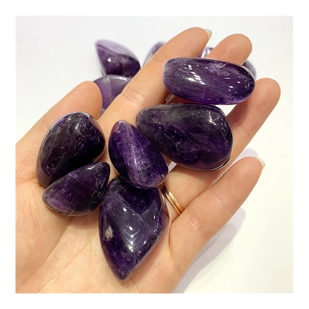 Raumdekoration Stein Natürlicher Amethyst Trommelstein Steine ​​für Gartendekoration Balance Edelstein Dekoration Kristall