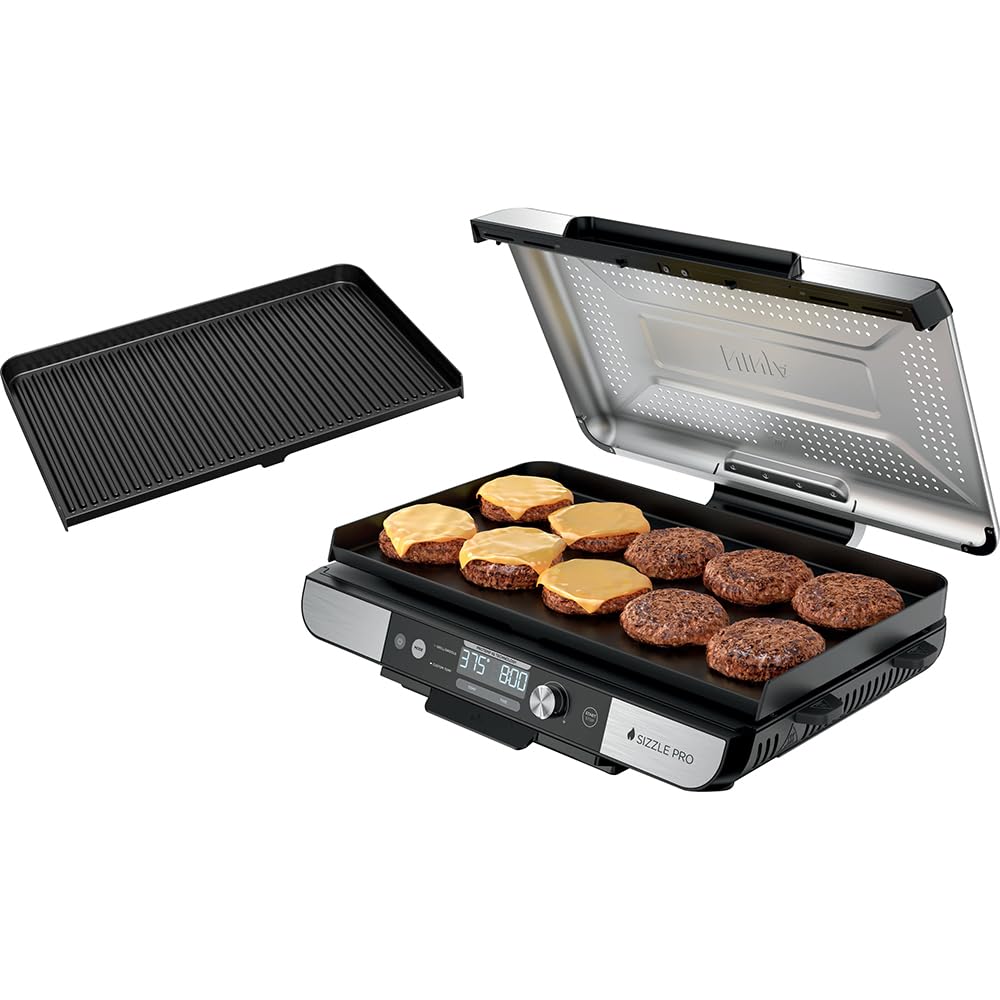 Amazon.com: Ninja Sizzle Pro XL 20-Inch Indoor Griddle + Grill