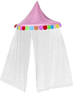 MERRYHAPY Toddler Tents Indoor Toddler Play House Toddler Bed Comforter Canopy Tent with Sidewalls Children Bed Canopy Dreamy Net Kids Indoor Tents Bedside Tent Indoors Kids Tent Bedspread