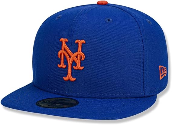 Amazon New Era New York Mets Cap Ny Royal 5950 Basic Fitted Team Basecap 6 7 8 8 キャップ 通販