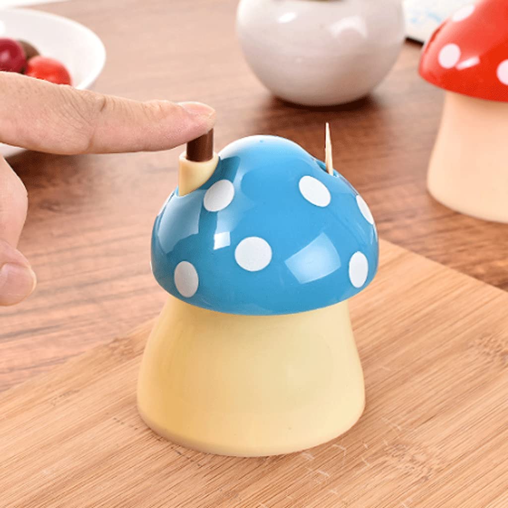 Zahnstocherspender, Zahnstocherbox, modischer, kreativer Halter in Pilzform, niedlicher Behälter, Pop-Up-Automatik-Dekoration