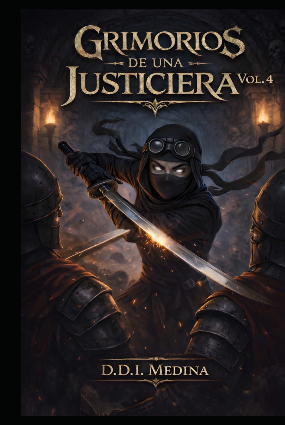 Grimorios de una Justiciera - Vol. 4: Una novela de fantasía oscura, corrupción y ninja errante