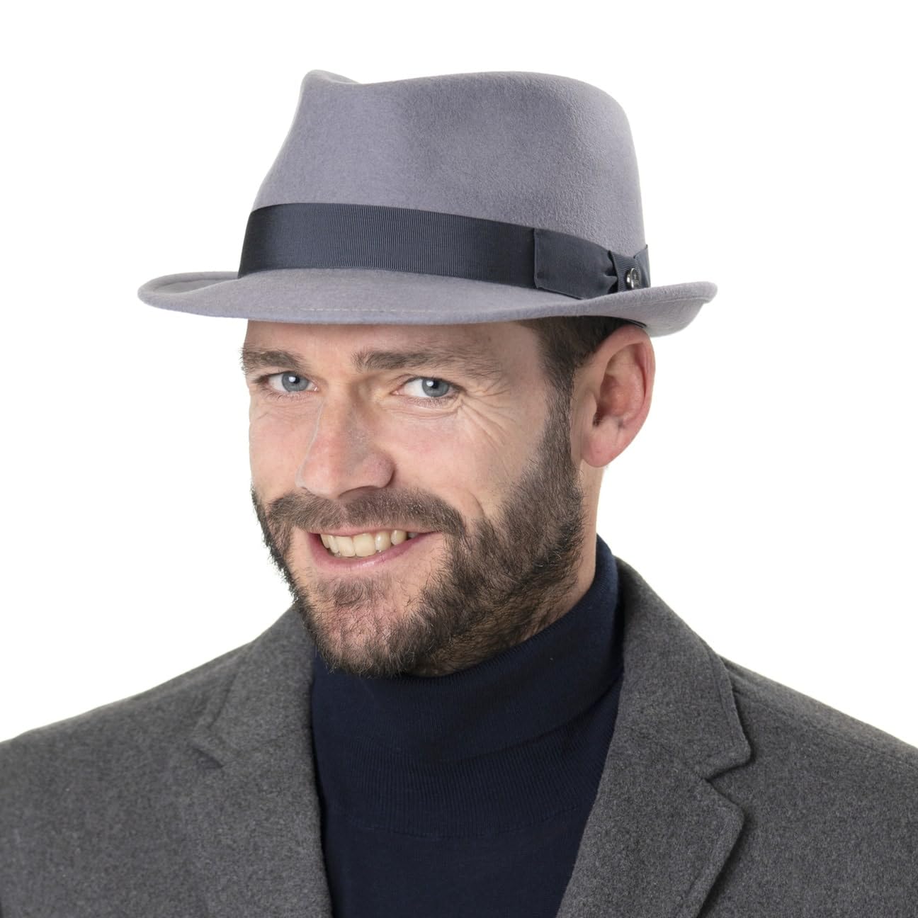 Lierys Classic Wool Trilby Fedora Hombre Mujer Verano Invierno Impermeable Lluvia Plegable