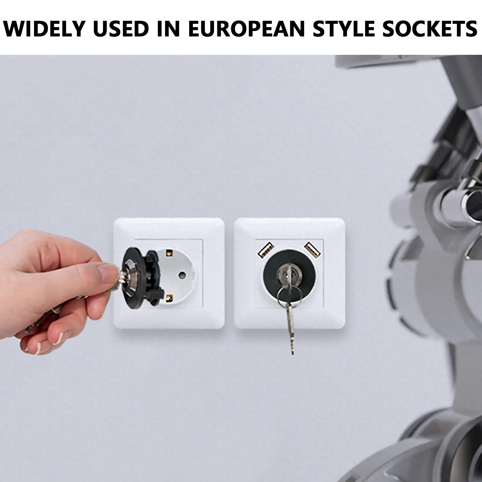 10 Copriprese Di Sicurezza Per Bambini - Adesivi, Facile Rimozione, Protezione Anti-cortocircuito - Foto 10