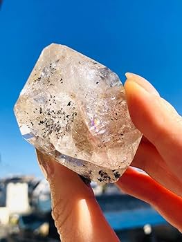 Amazon.co.jp: 特別な水晶！虹入りハーキマーダイヤモンド原石②