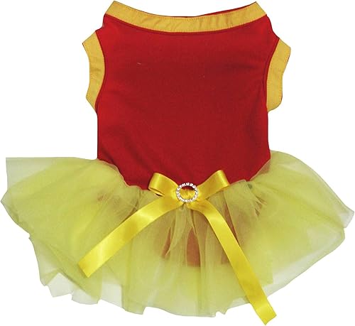 Petitebella Vestido liso para perro y cachorro National Theme (España, XS)