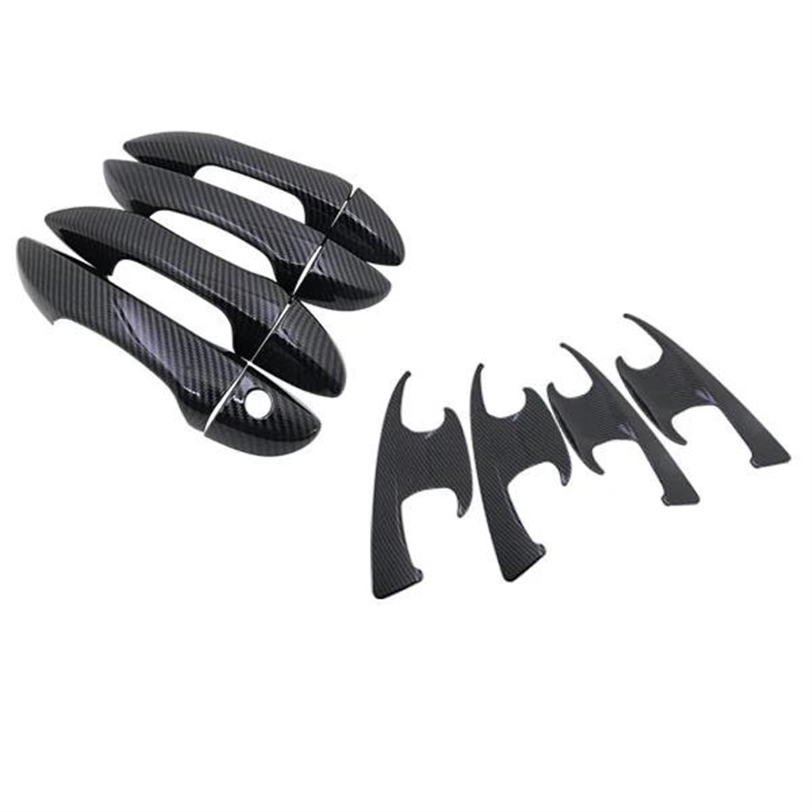 NOHEEU Car Exterior Door Handle Cover Decorative Replacement Parts for Toyota for Corolla E170 2014-2019(Style 3)