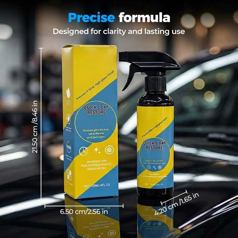Nano Quick Coat Restore, 2026 Advanced Automobile Quick-Acting Coating Agent, Quick Effect CoatingAgent Spray with Dust Proof and Glazing Effects Long-Lasting Car Showroom Gloss (3 pcs) — view 9