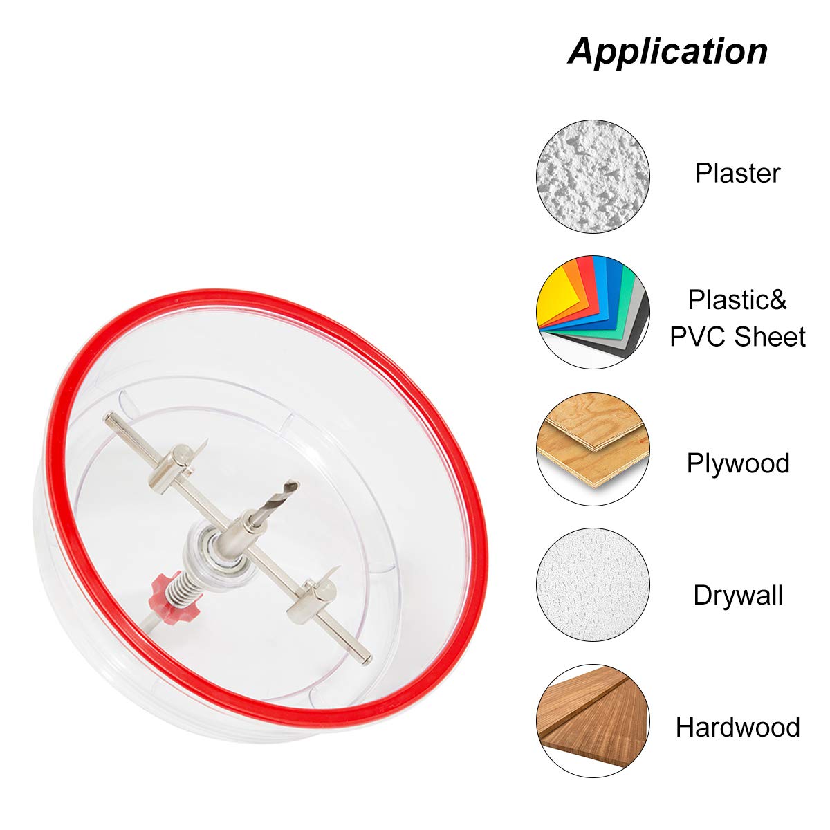 Amаzоn Crаzу 🔥 Dеаlѕ HLOFIZI Adjustable Hole Cutter Adjustable Hole Saw 1-5/8 in. to 8 in. (40-200mm) for Wood Drywall Plaster Plastic with Heavy Duty ABS Dust Collector Flаѕh Dеаlѕ - 40% оƒƒ HLOFIZI Adjustable Hole Cutter Adjustable Hole Saw 1-5/8 in. to 8 in. (40-200mm) for Wood Drywall Plaster Plastic with Heavy Duty ABS Dust Collector