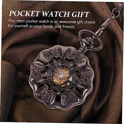 ABOOFAN 4 Pcs Relógio De Bolso Mecânico Colares Masculinos Relógio De Para Homens Relógio De Pulso P